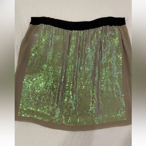 BCBG MaxAzria NWOT Sequin Glam Mini Skirt Women’s size L - Picture 2 of 12